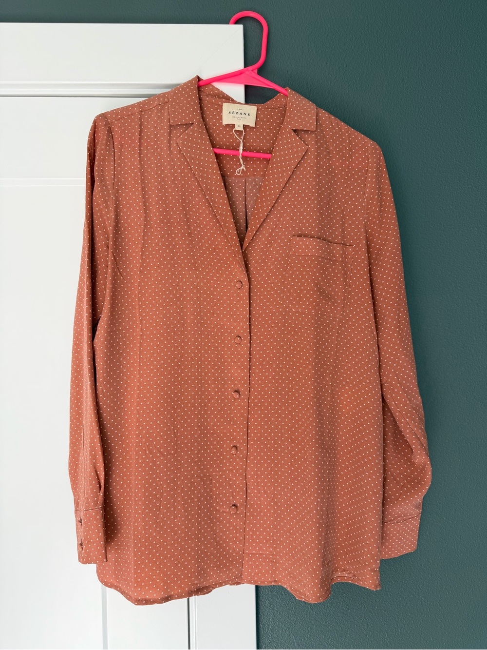 Sézane Florence Button-Up Blouse